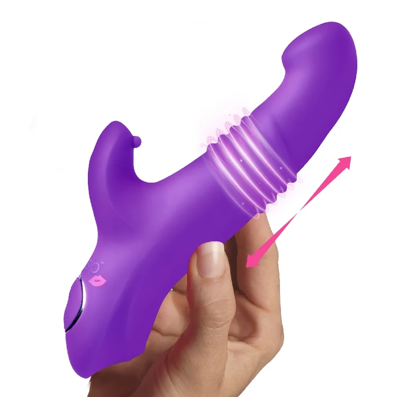 Vibrator dusk to dawn-Blaster 7X Thrusting Silicone Rabbit Vibrator -