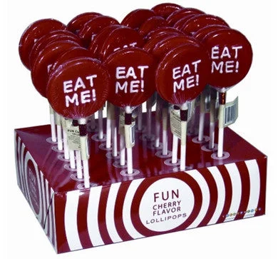 Heated anal vibrators-Eat Me Lollipops - 24 Count With Display