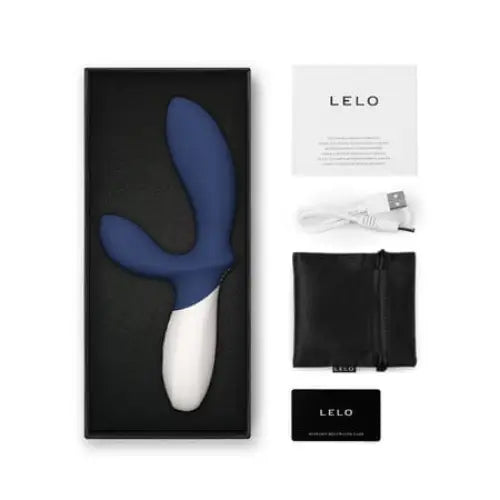 Vibrator clean sheen-Lelo Loki Wave 2 Rechargeable Silicone Dual Stimulation Prostate Vibrator Base Blue