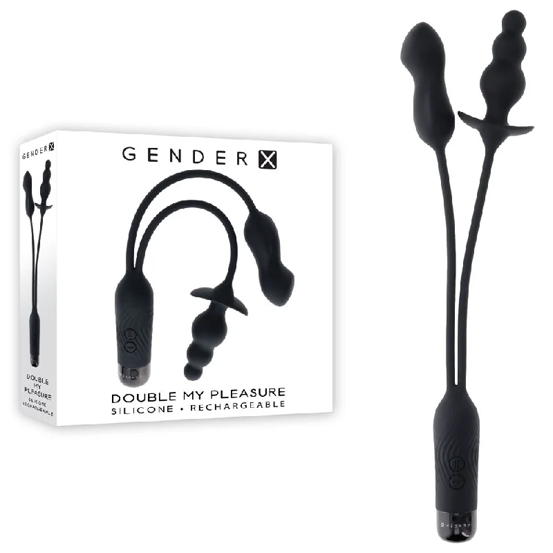 Vibrator fun quirks-Gender X DOUBLE MY PLEASURE Vibrator Butt Plug