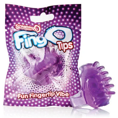 Vibrator royal gift-Screaming O Fingos Tips -  Purple - 12 Count Box