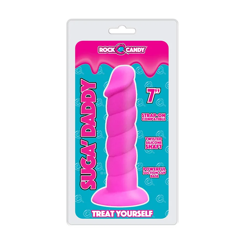 Silent air pulse wave toys-Suga-Daddy 7in  Pink