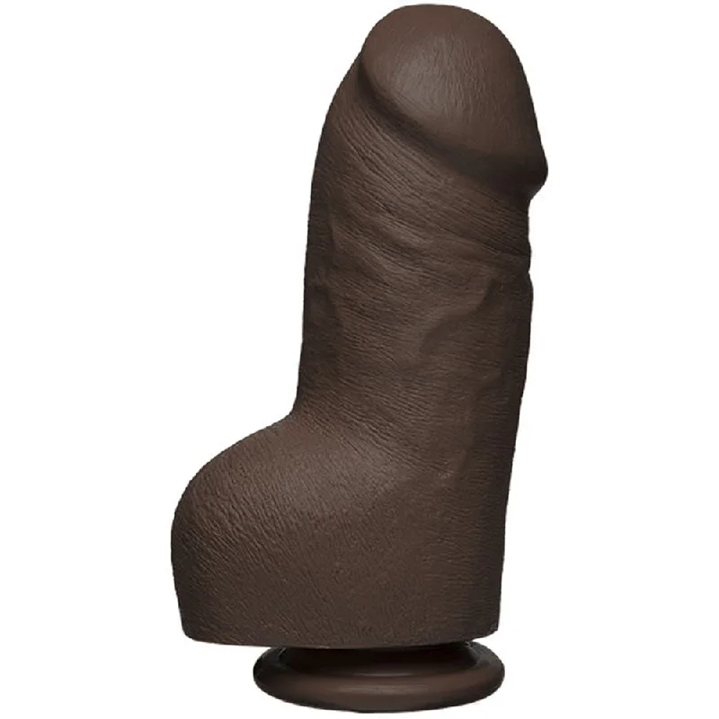 Sex toys for sensual delight-The D - Fat D - 8 Inch With Balls - Firmskyn -  Chocolate