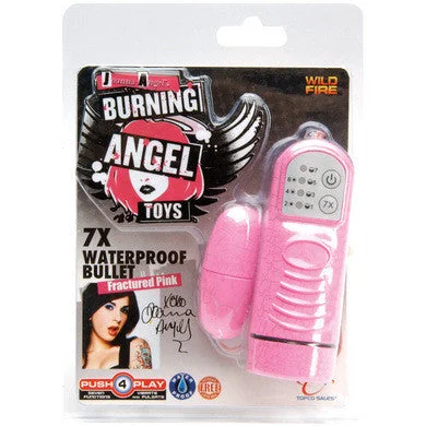 Vibrator mist weight-Burning Angel Toys Joanna Angel 7x Waterproof Bullet - Pink