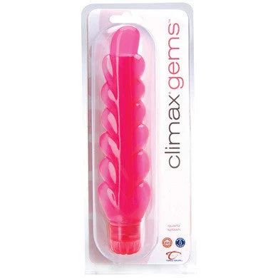 Vibrator baby size-Climax Gems Vibrator 8-inch - Quartz Splash