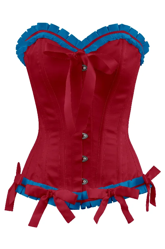 Corset top with crisscross back-Mead Custom Made Corset