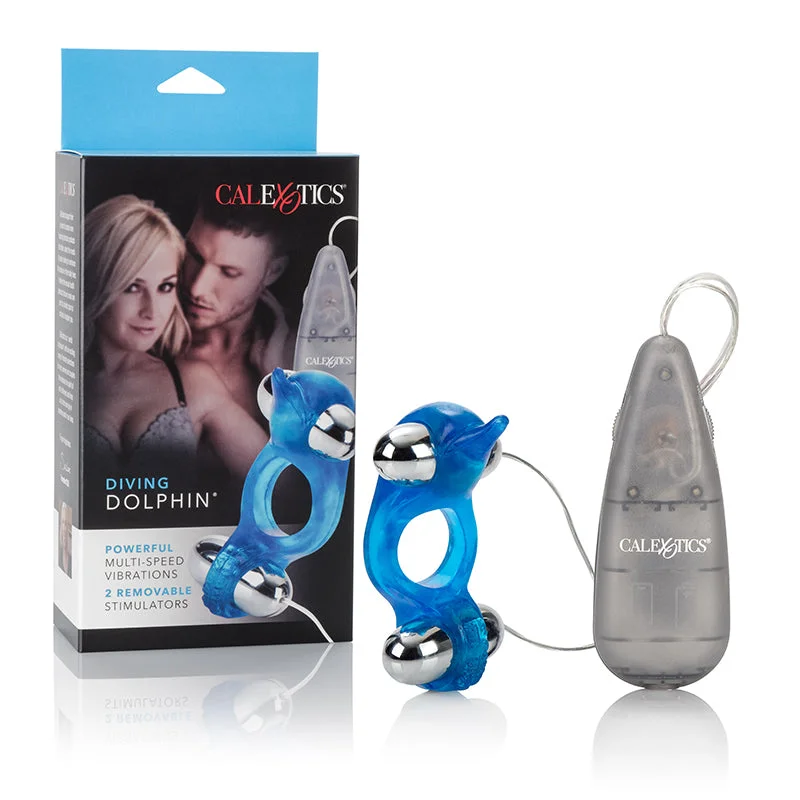 cock ring heap-Diving Dolphin Vibrating Cock Ring by Cal Exotics