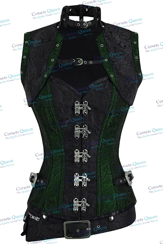 Corset top with gathered trim-Reguera Custom Made Corset