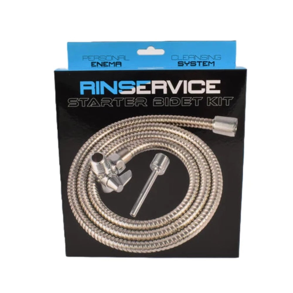 Vibrating wands with fine waves-Rinservice ''Starter'' kit Enema Shower System