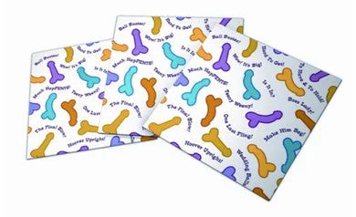 Curved anal toys for women-Risque Bachelorette Party Napkins 2 Ply - 8 Count