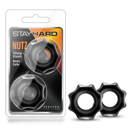 cock ring shout-Stay Hard Nutz Cock Rings 2pk by Blush Novelties