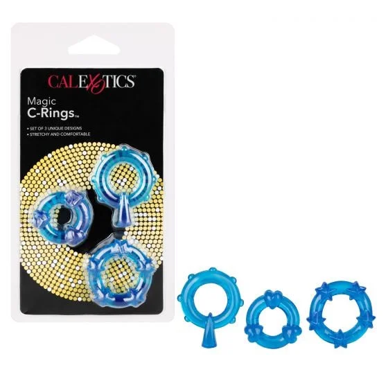 cock ring new tricks-Magic C Cock Rings 3pk by Cal Exotics