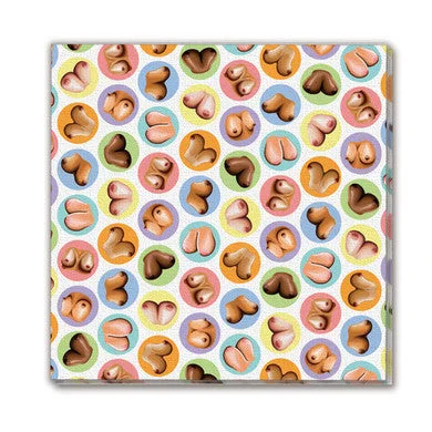 Premium clit wave vibes-Mini Boobs Napkins - 8 Pack