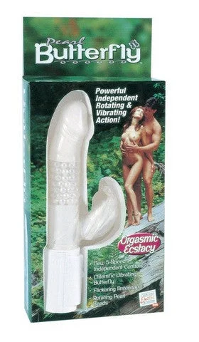 Vibrator slim case-Pearl Butterfly - Clear