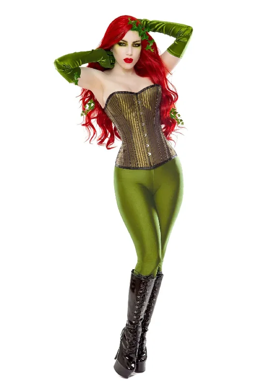 Corset top with crisscross back-Steampunk Ivy Corset & Boots