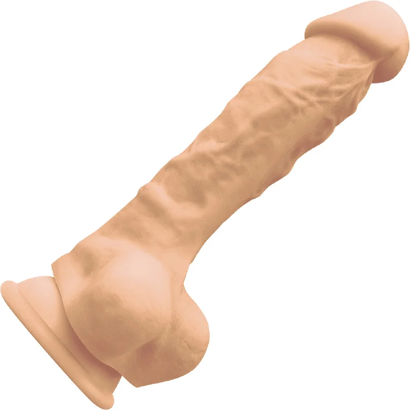 drift-thrust-dildo-Colours Pleasures 7 Inch Vanilla Silicone Suction Cup Dildo