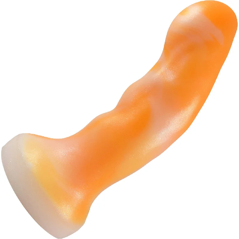 dusk-dildo-Pris Toys Xenamorph 6.75" Dual Density Silicone Dildo - Creamsicle