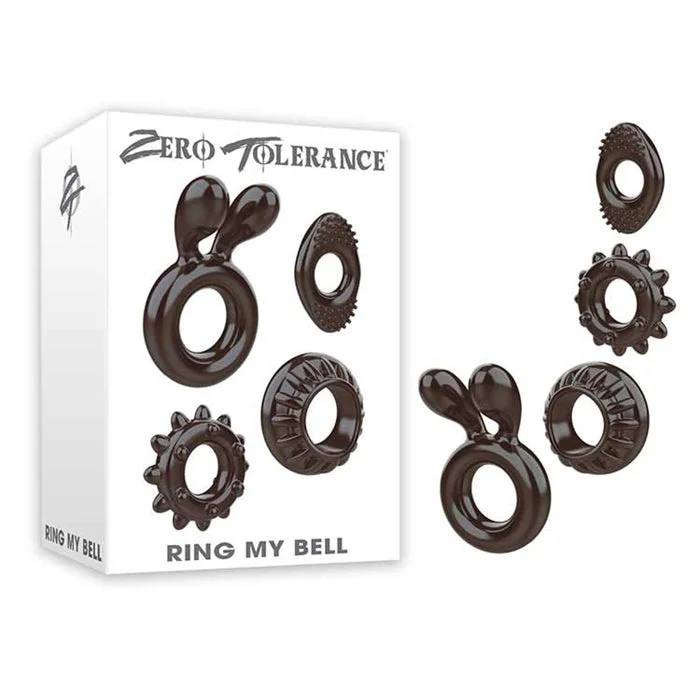 cock ring unique edge-Ring My Bell Cock Rings 4pk by Zero Tolerance