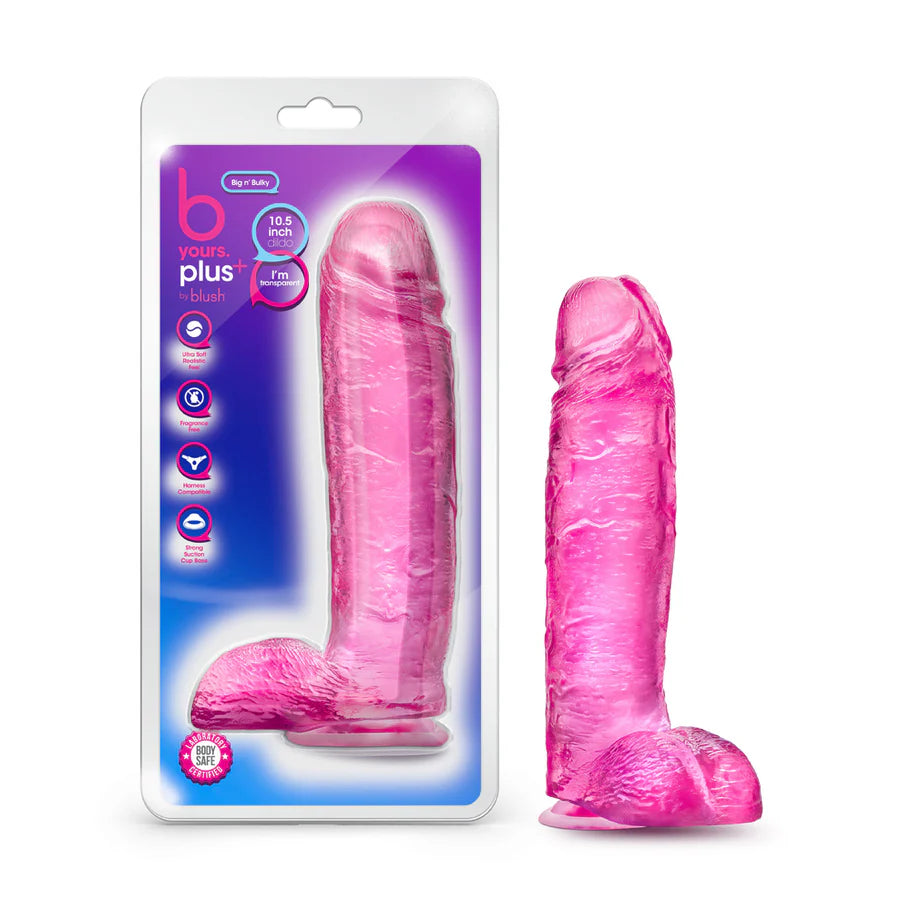 roll-up-dildo-B Yours Plus Big N' Bulky Realistic Dildo with Suction Cup