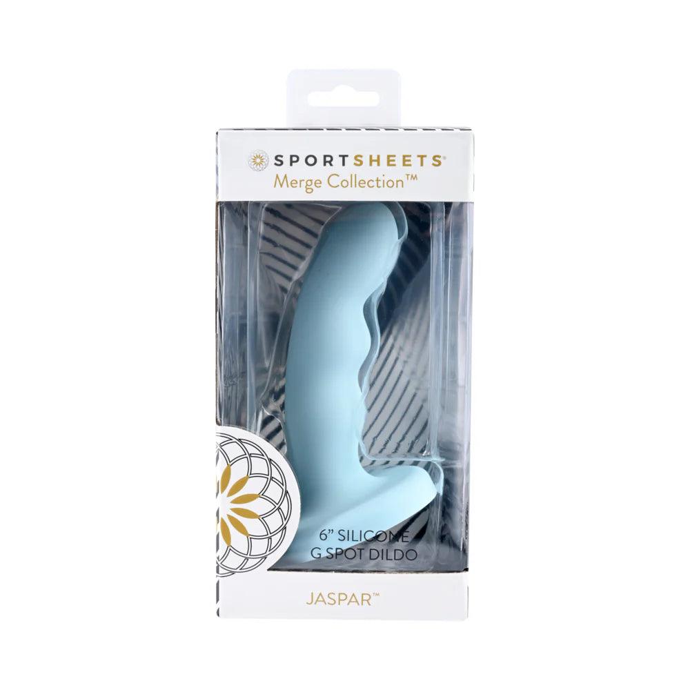 stalk-dildo-Sportsheets Jaspar Silicone Curved Dildo with Suction Cup 6in