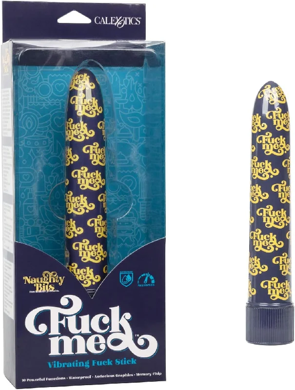 Vibrator fluffy touch-Naughty Bits FUCK ME Powerful Vibrating Fuck Stick Vibrator