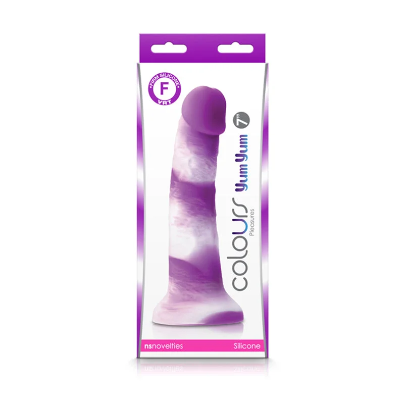 imp-dildo-Colours Pleasures Yum Yum 7" Dildo - Purple