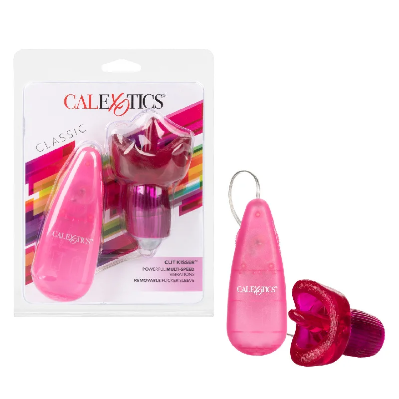 Vibrator zone focus-Calexotics CLASSIC CLIT KISSER Powerful Bullet Vibrator with Flickering Tongue and Remote Control