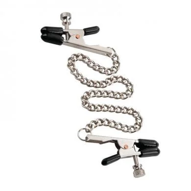 Breathable BDSM toy gags-Phil Varone Rock Hard Nipple Clamps - Black