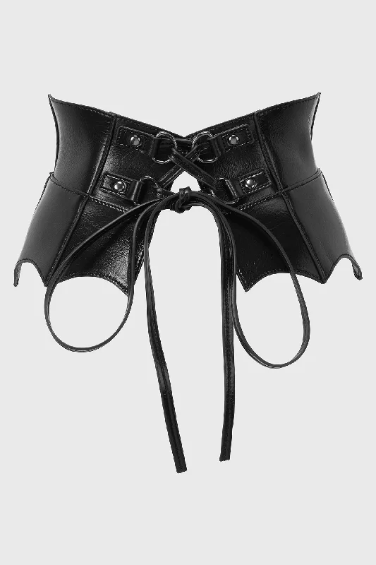 Sex toys for duo delight-Wetland Bat Peplum Corset