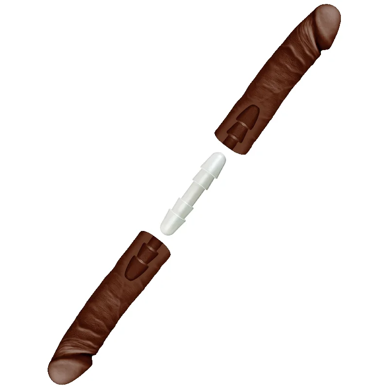 Sex toys with fine motors-The D - Double D 16 Inch - Chocolate