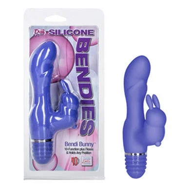 Vibrator still ship-Silicone Bendies Bendi Bunny Purple