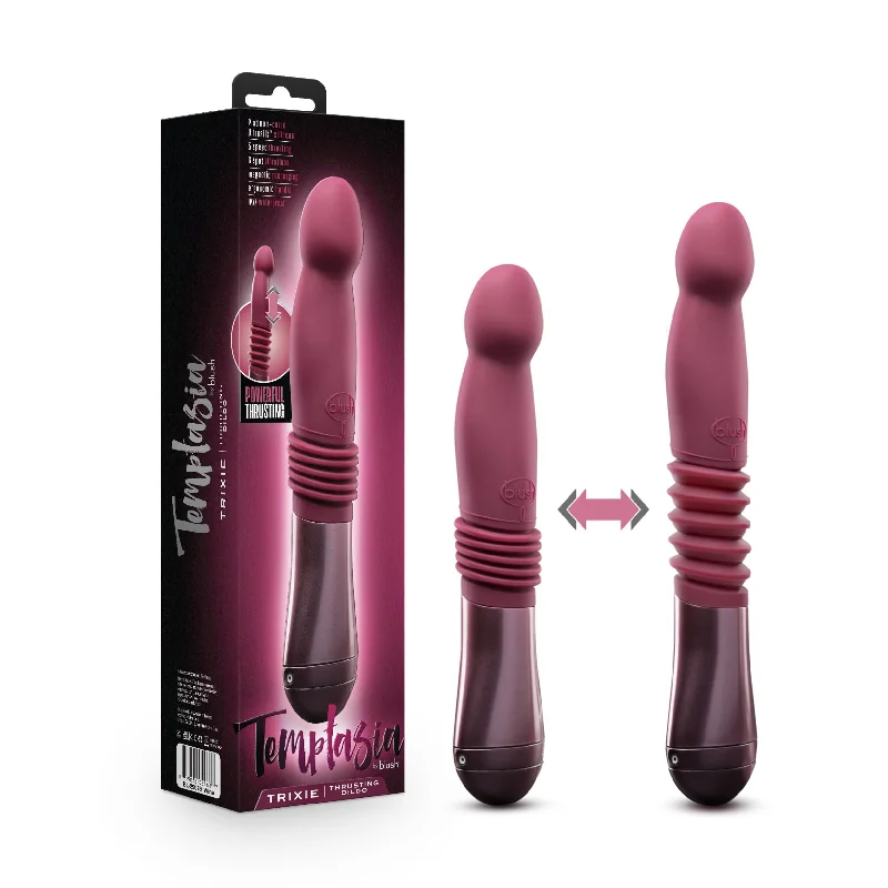 Vibrator global range-Temptasia - Trixie - Thrusting Dildo - Wine