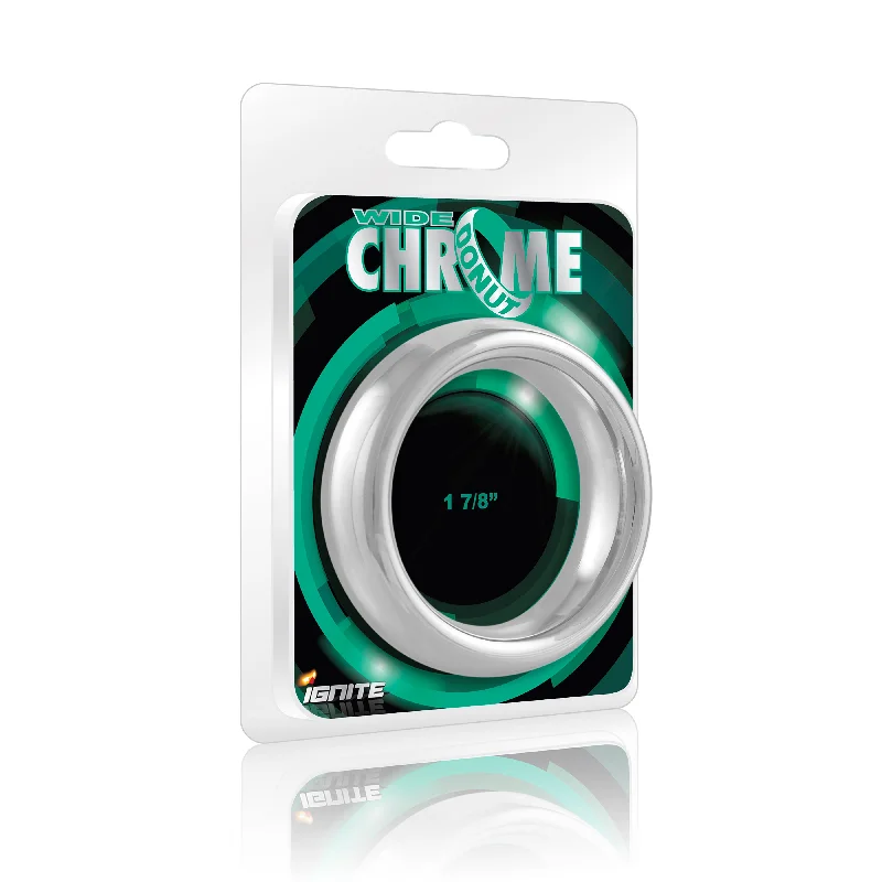 cock ring gut feel-Si-95029 COCK RING - WIDE CHROME DONUT (1.88in/48mm)