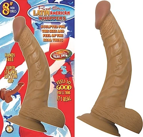 Sex toys with fine texture-Latin American Whoppers 8in With Balls-Latin