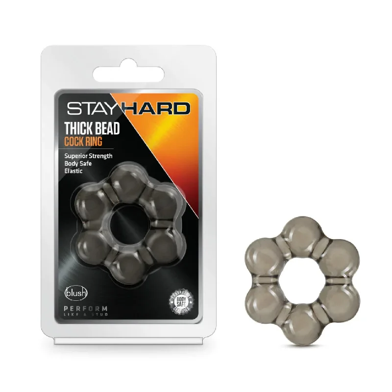 cock ring quake-Stay Hard Thick Beaded Cock Ring by Blush Novelties