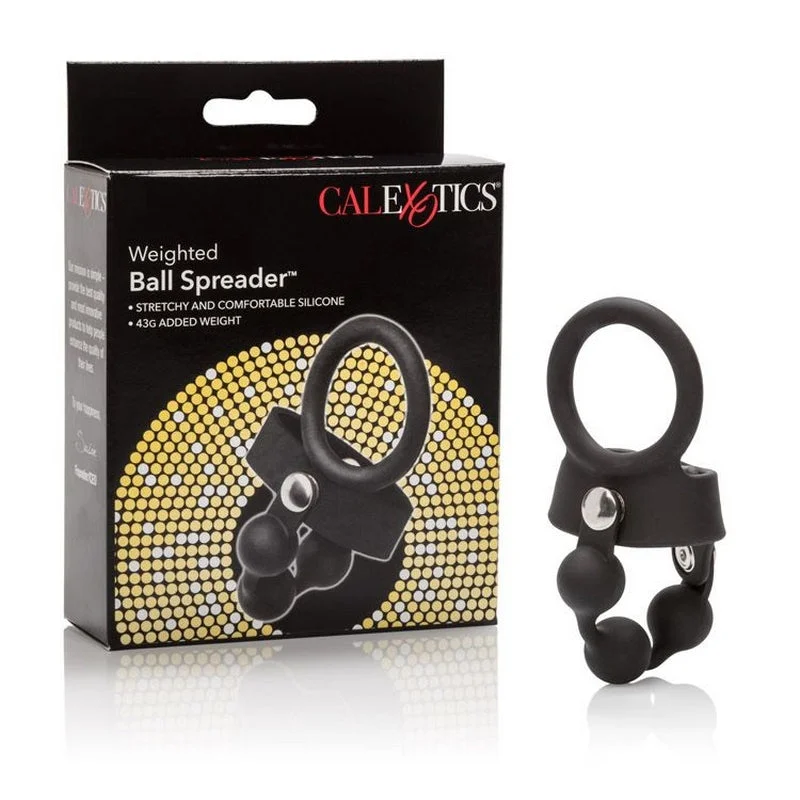 cock ring brand story-Weighted Ball Spreader 43g Cock Ring by Cal Exotics