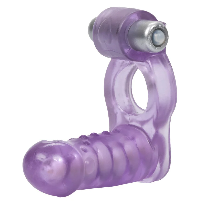 Sex toys for quiet intimacy-Double Diver Vibrating Duo Penetrator