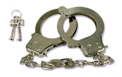 BDSM toy flogger pulses-Chrome Hand Cuffs