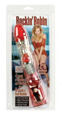 Vibrator full spark-Rockin Robin Stimulator - Red