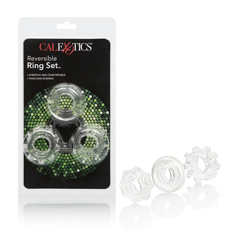 cock ring new chapter-Reversible Cock Rings 3pk by Cal Exotics