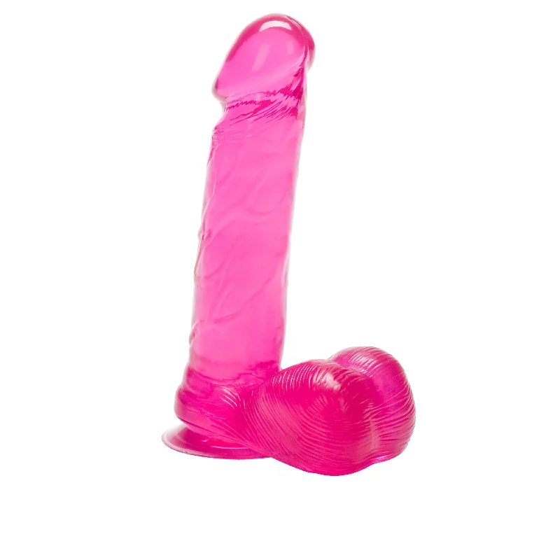 Rechargeable anal pulse beads-Jelly Royale - 6 Inch -Pink