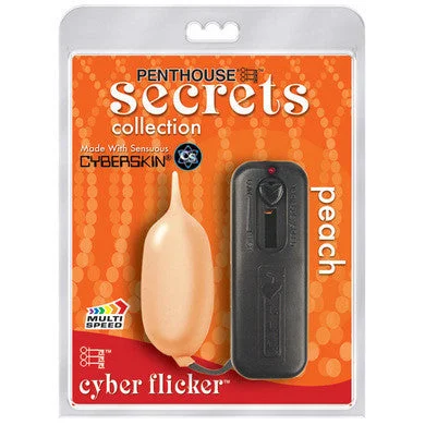 Vibrator silk box-Cyberskin Cyber Flicker - Peach