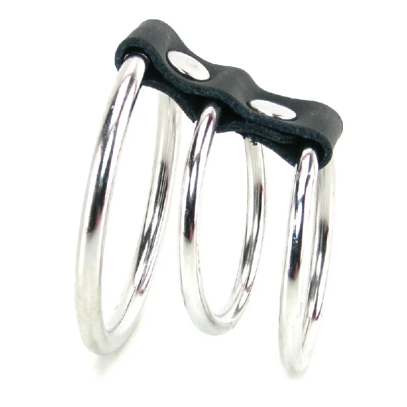 Modern BDSM toy collars-Sex & Mischief 3 Ring Cock Cage