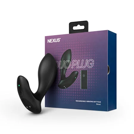 Vibrator faint beat-Nexus Tornado Rechargeable Remote-Controlled Rotating & Vibrating Textured Silicone Anal Plug Black