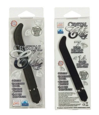 Vibrator buzz pick-Crystal Chic G Vibe - Black