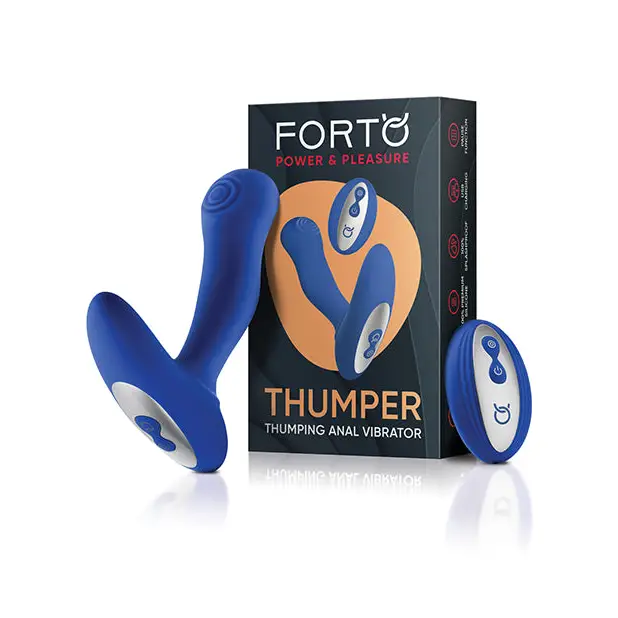 Vibrator lush style-Forto Thumper Rechargeable Remote-Controlled Silicone Thumping Anal Vibrator