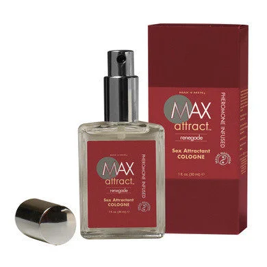 Silicone toys with mild bumps-Max 4 Men Max Attract  Pheromone Cologne - Renegade - 1 oz.