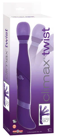 Vibrator fit choice-Climax Twist 7X 110V Rechargeable Vibrator - Purple