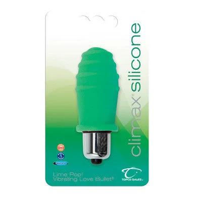 Vibrator downy touch-Climax Silicone Vibrating Love Bullet - Lime Pop