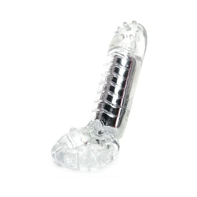 cock ring pop-Hero Cockring & Clitoral Massager-clear